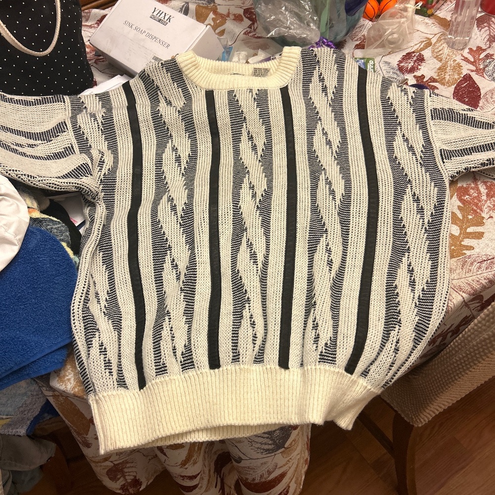 Vintage GABRIELLE striped sweater Sz L